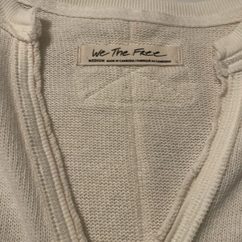 We the Free Faux Wrap Sweater/Top sz M - Picture 3 of 5